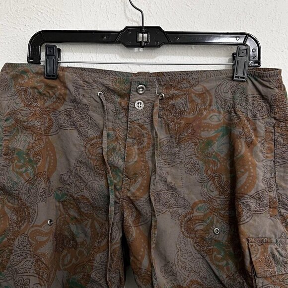 VTG Gramicci Shorts Women’s 6 Belt Loops Climbing Hiking Tan Y2K Drawstrings - Picture 3 of 8